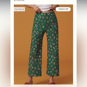 NWT Anthropologie The Colette Cropped Wide-Leg Pants by Maeve: Magic Fabric sz 2